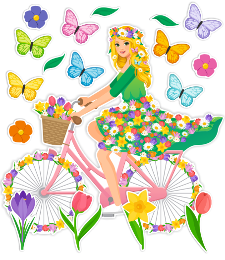 Pani Wiosna na rowerze