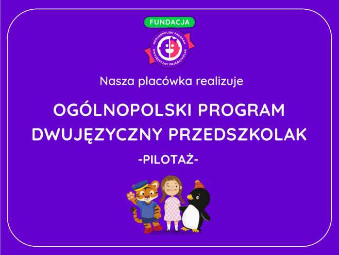 Logo dwujęzyczny przedszkolak